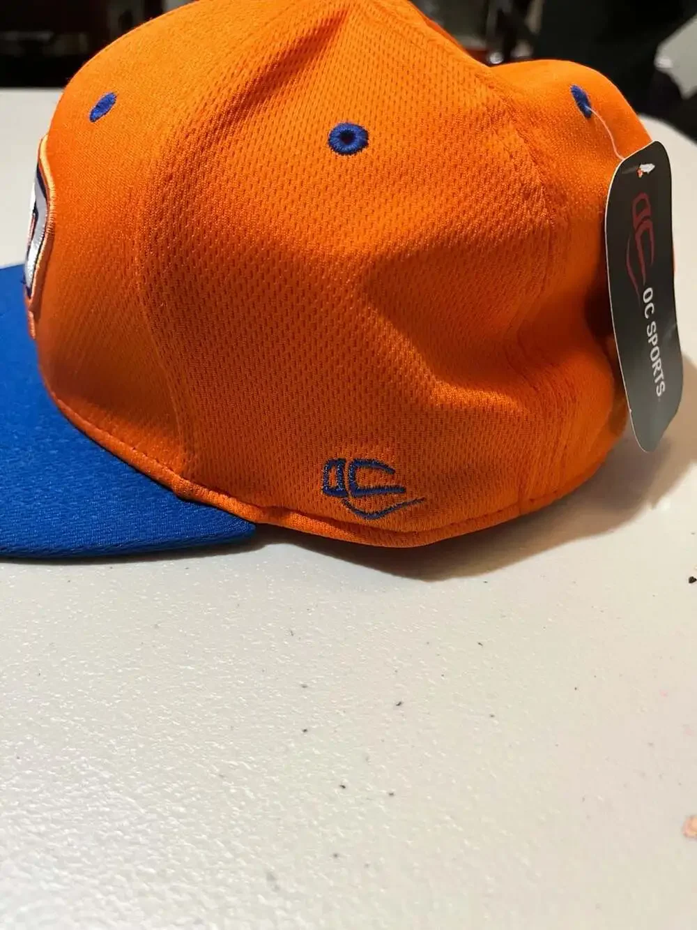 003-0054 OC Sports MWS Series NP Hawks Orange and Royal Blue Baseball Cap Size 7